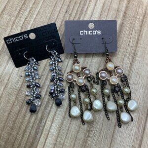 Chico's NWT Dangling Bundle Earrings